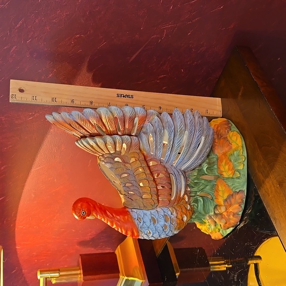 PartyLite Autumn Harvest Tea Light Candle Holder Turkey Porcelain Centerpiece - Picture 2 of 16